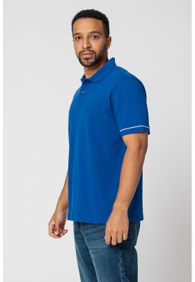 Tricou polo din bumbac organic cu logo brodat