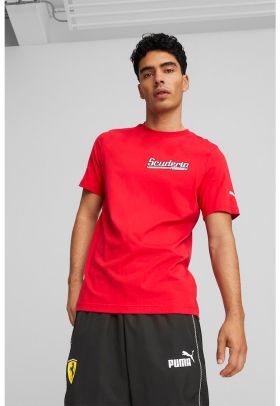 Tricou cu imprimeu pe spate Ferrari Race