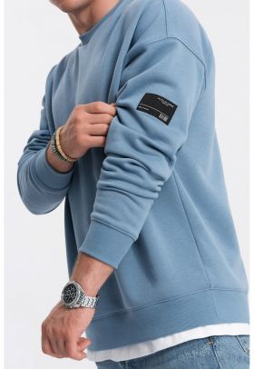 Bluza de trening cu decolteu la baza gatului