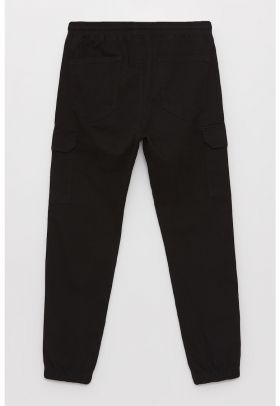 Pantaloni cargo cu snur de ajustare