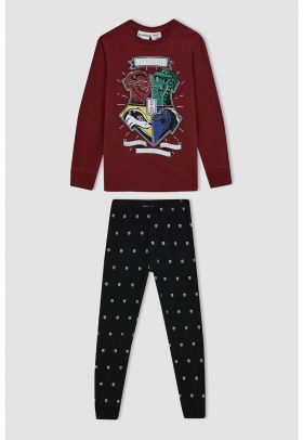 Pijama de bumbac cu tematica Harry Potter