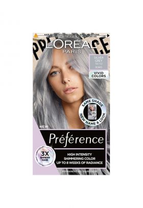 Vopsea de par permanenta cu amoniac Preference Vivid Colours 10.112 Silver Grey - 204 ml