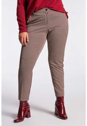 Pantaloni slim fit cu model