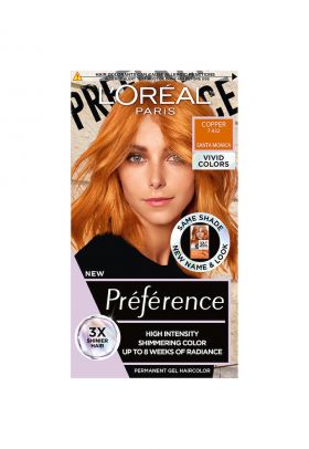 Vopsea de par permanenta cu amoniac Preference Vivid Colours 7.432 Copper - 204 ml