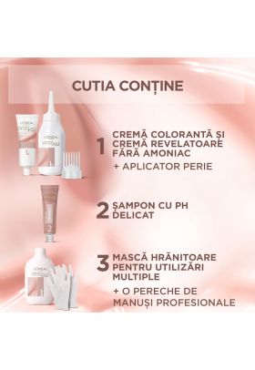 Vopsea de par permanenta fara amoniac Excellence Universal Nudes - 4U Universal Brown - 192 ml