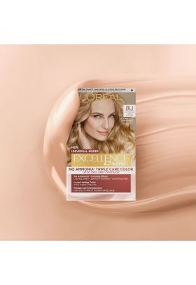 Vopsea de par permanenta fara amoniac Excellence Universal Nudes - 8U Universal Light Blonde - 192 ml