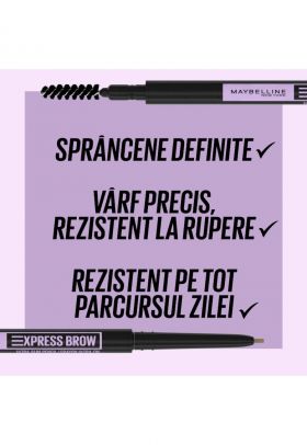 Creion pentru definirea sprancenelor Maybelline New York Brow Ultra Slim - 1.5 Taupe - 0.85g