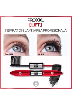 Mascara cu efect de laminare PRO XXL Lift Black - 12 ml