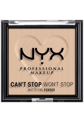 Pudra pentru ten NYX PM Can't Stop Won't Stop Mattifying Powder - 6 g