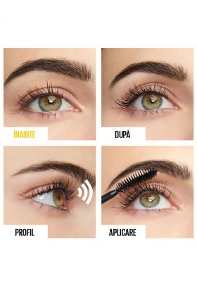 Mascara pentru volum si curbare Maybelline New York Colossal Curl Bounce Very Black - 10 ml