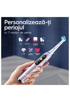 Periuta de dinti electrica iO9 cu Tehnologie Magnetica si Micro-Vibratii - Incarcator magnetic - Trusa de calatorie cu incarcator