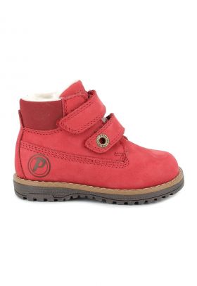 Ghete din piele nabuc cu inchidere velcro