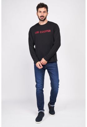 Bluza cu logo contrastant