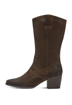 Cizme cowboy mid-calf de piele ecologica