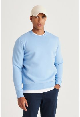 Bluza de trening cu decolteu la baza gatului si model uni
