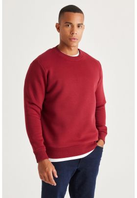 Bluza de trening cu decolteu la baza gatului si model uni