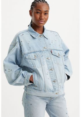 Jacheta trucker relaxed fit din denim 90's