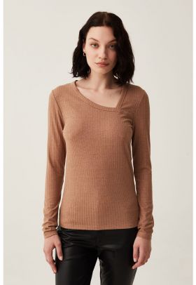 Bluza cu decolteu asimetric