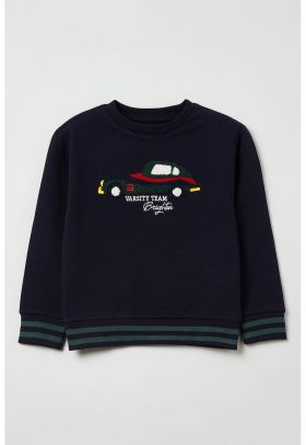 Bluza de trening cu decolteu la baza gatului