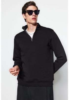 Bluza de trening cu fenta cu fermoar