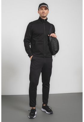 Bluza de trening cu fermoar si guler inalt Skaz Curved