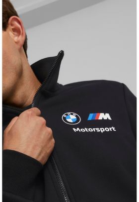 Bluza de trening cu fermoar si logo BMW