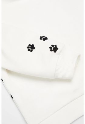 Bluza de trening cu imprimeu cu 101 Dalmatieni Happy