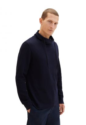 Bluza de trening din amestec de bumbac - cu snururi