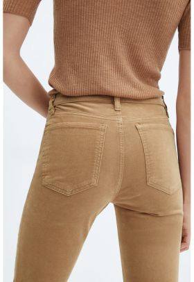 Pantaloni crop reiati Sienna