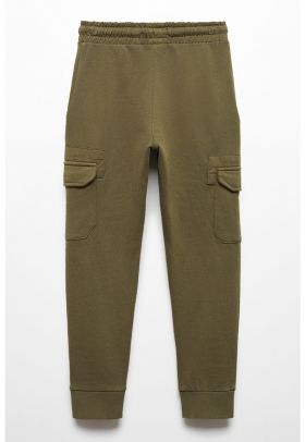 Pantaloni de trening cargo cu croiala conica Maverick