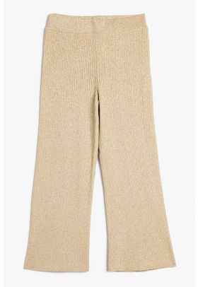 Pantaloni din tricot cu croiala ampla