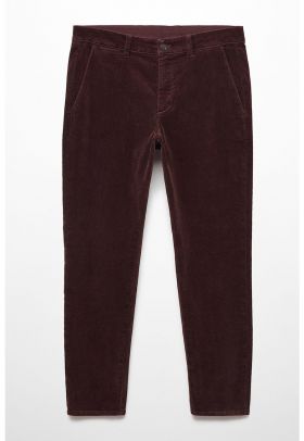 Pantaloni slim fit de reiat Berdam