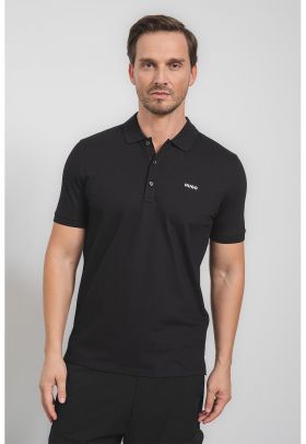 Tricou polo cu detaliu cu logo pe piept Dinos223