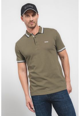 Tricou polo regular fit cu accente contrastante Paddy