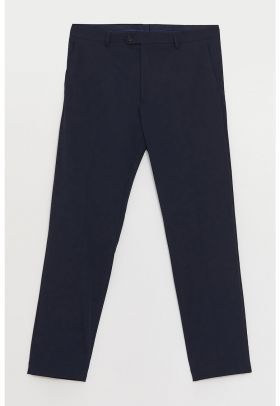 Pantaloni eleganti regular fit cu talie medie