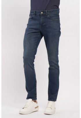 Blugi slim fit cu talie medie