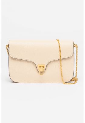 Geanta crossbody din piele cu bareta din lant Beat Soft