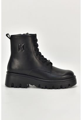 Ghete de piele cu fermoar