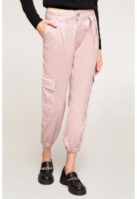 Pantaloni cargo crop