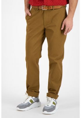 Pantaloni chino slim fit cu talie medie