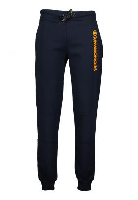 Pantaloni de trening cu snur de ajustare si detaliu logo Machou