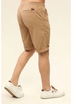 Pantaloni scurti de bumbac cu buzunare laterale Lasshort