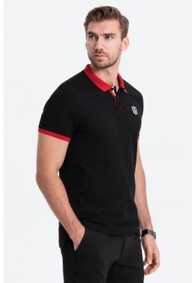 Tricou polo din material pique