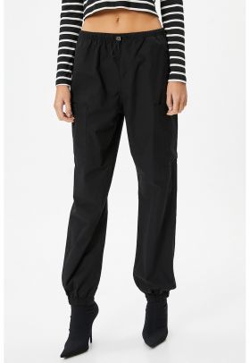 Pantaloni jogger cargo de bumbac