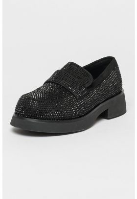 Pantofi loafer decorati cu strasuri Diane