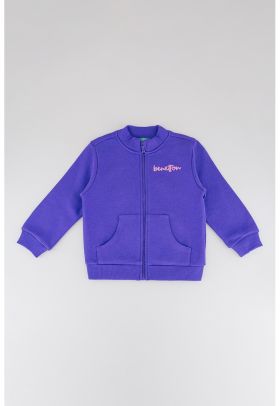 Bluza de trening cu fermoar si buzunare oblice