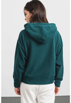 Hanorac din fleece cu broderie logo