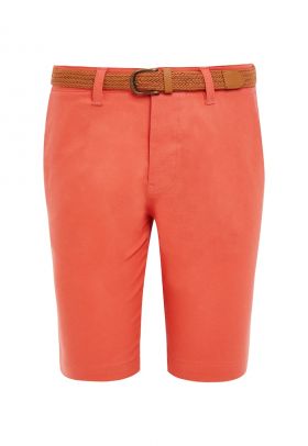 Pantaloni chino scurti cu o curea in talie THBConta 3689