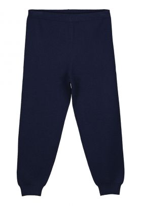 Pantaloni de trening conici uni cu insertii elastice pe glezne