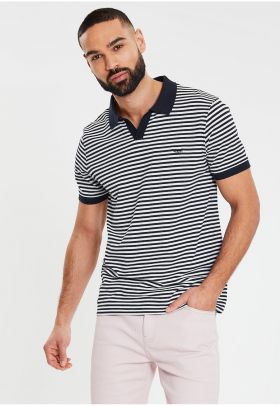 Tricou polo cu model in dungi Domino 7147